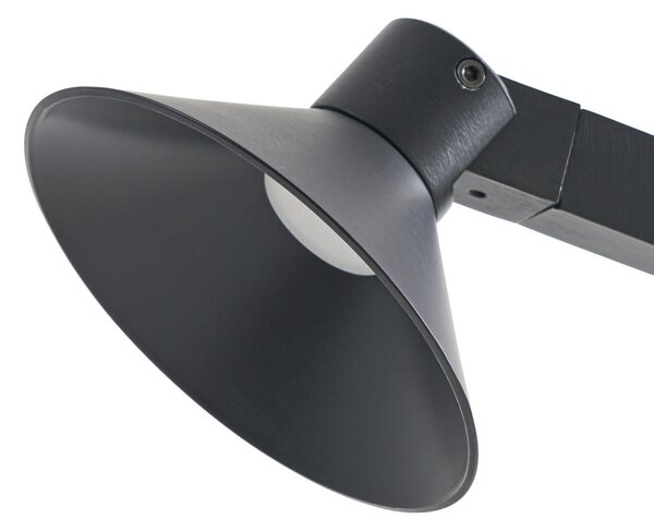 Lucande LED podna lampa Steve, crna, 130 cm, prigušljiva, prigušiva, Crno, Dnevni boravak/blagovaonica, Metal
