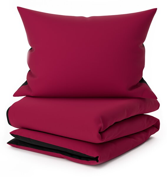 Pamučna posteljina MONOCHROMATIC bordo Dimenzije posteljine: 70 x 90 cm | 140 x 200 cm