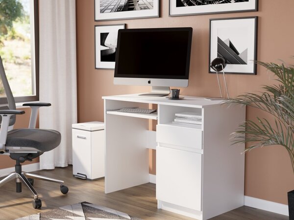 Moderan pisaći stol s ormarićem 90x50 cm - različite boje Bijela