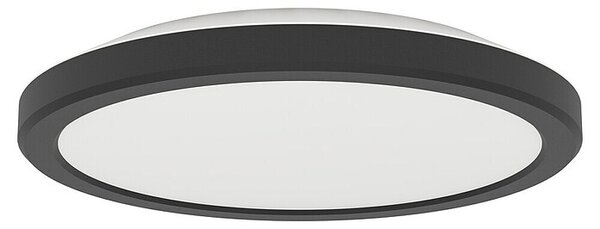 Eglo LED stropna svjetiljka Testara (11,2 W, Ø x V: 21,2 x 3 cm, Crna, Topla bijela)