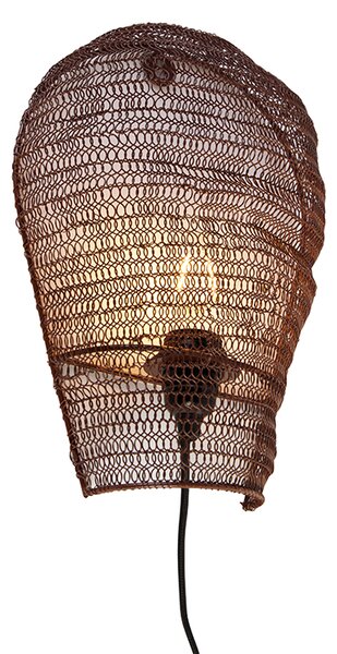Orijentalna zidna lampa bronca 35 cm - Nidum