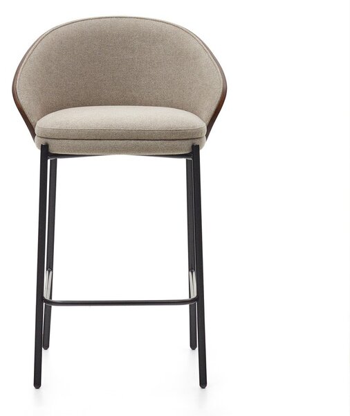 Smeđa/bež barska stolica (visine sjedala 65 cm) Eamy – Kave Home