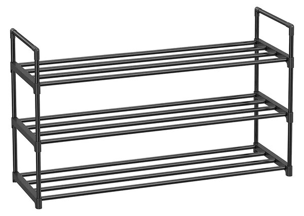Metalna polica za cipele SHOEN 92x30x54 cm crna