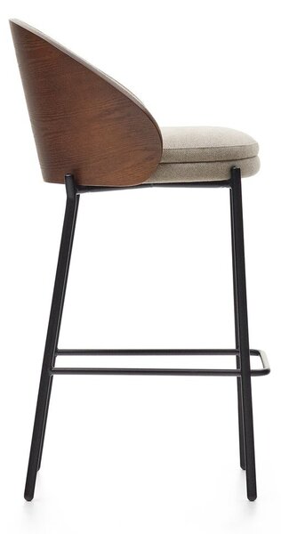 Smeđa/bež barska stolica (visine sjedala 65 cm) Eamy – Kave Home