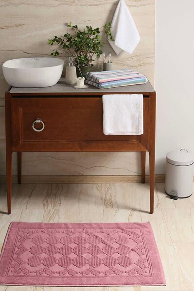 Kupaonska stopa Bamboo Marsilya Dusty Rose