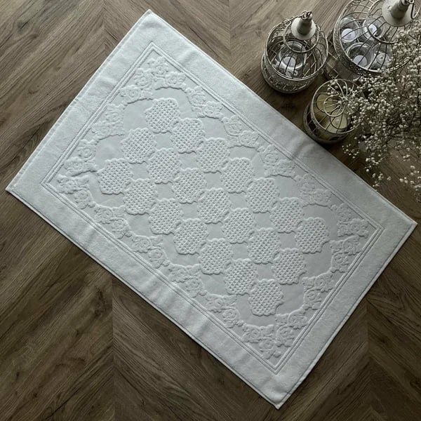 Kupaonska stopa Bamboo Marsilya White