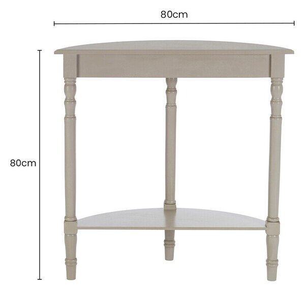 Sivi pomoćni stol od masivnog bora 30x80 cm Heritage – Premier Housewares