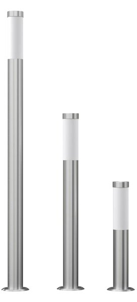 VidaXL 3-dijelni set vrtnih svjetiljki od nehrđajućeg čelika vodootporni
