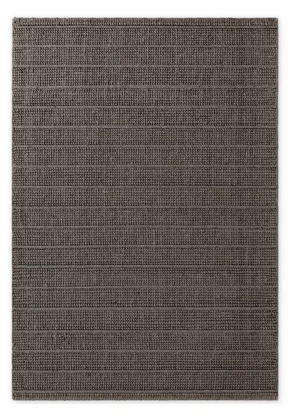 Tamno sivi/tamno smeđi ručno rađen vunen tepih 80x150 cm Camden Parker – Ted Baker