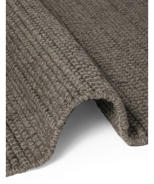 Tamno siva/tamno smeđa ručno rađena vunena staza 80x250 cm Camden Parker – Ted Baker
