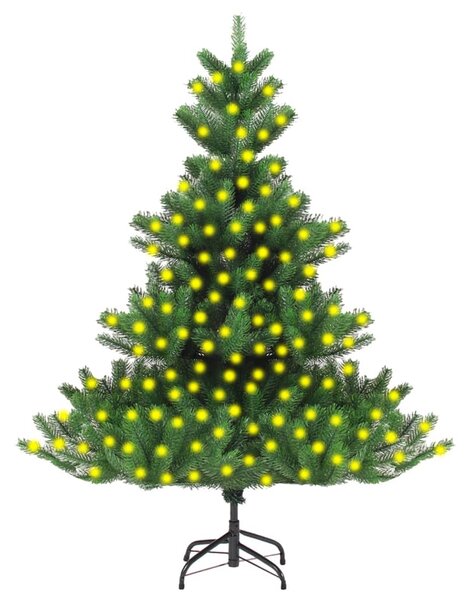 VidaXL Umjetno osvijetljeno božićno drvce kavkaška jela zelena 240 cm