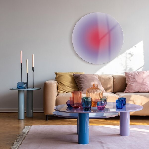 Tiskana staklena slika ø 70 cm Halo – Styler