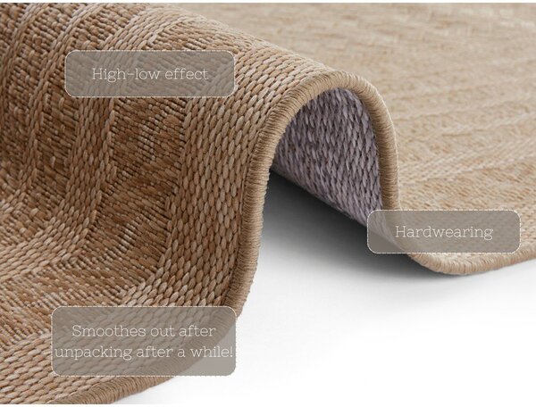 Smeđi unutarnji i vanjski tepih 120x170 cm Limonero – Hanse Home