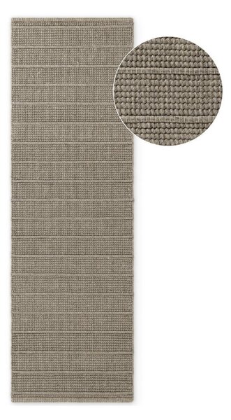 Siva ručno rađena vunena staza 80x250 cm Camden Parker – Ted Baker