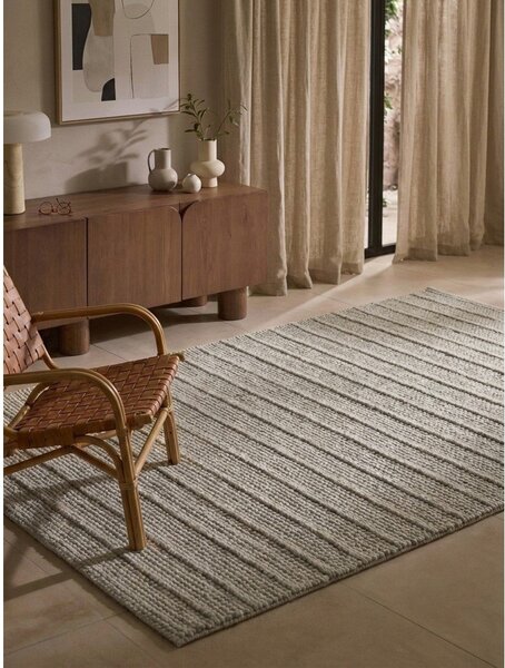 Sivi ručno rađen vunen tepih 80x150 cm Camden Parker – Ted Baker
