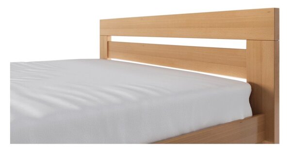 Bračni krevet od masivne bukve s podnicom 180x200 cm u prirodnoj boji Fiorentino – B.E.S