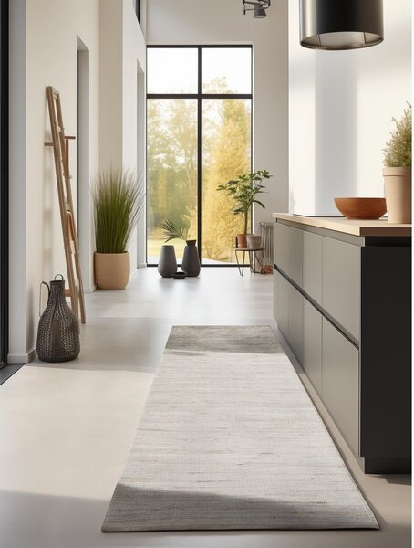 Obostrana/ručno rađena staza od mješavine jute u svijetloj prirodnoj boji 80x200 cm Handloom – Hanse Home