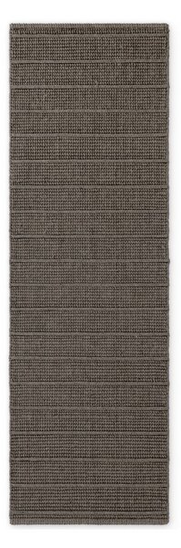 Tamno siva/tamno smeđa ručno rađena vunena staza 80x250 cm Camden Parker – Ted Baker