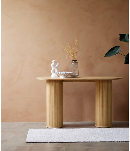 Pomoćni stol u prirodnoj boji 40x130 cm Nola – Unique Furniture