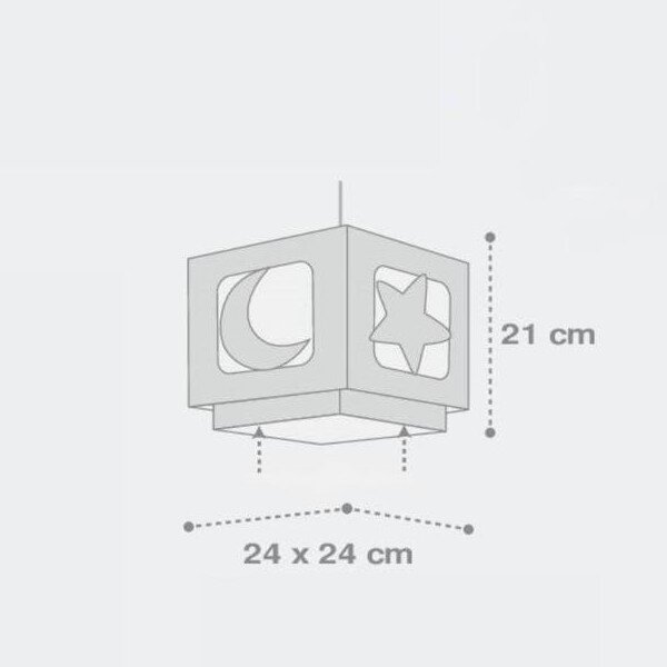 Dalber 63232E - Dječji luster MOON LIGHT 1xE27/60W/230V