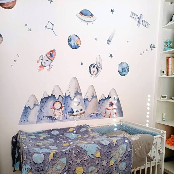 Naljepnice za Zid - Astronauti i Svemir za Dječake