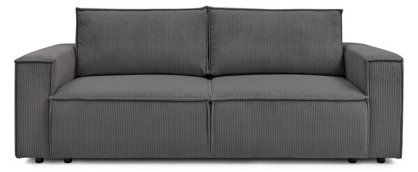 Tamno siva sklopiva sofa od samta 245 cm Nihad – Bobochic Paris