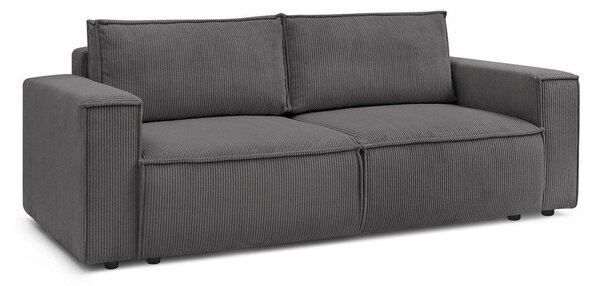Tamno siva sklopiva sofa od samta 245 cm Nihad – Bobochic Paris