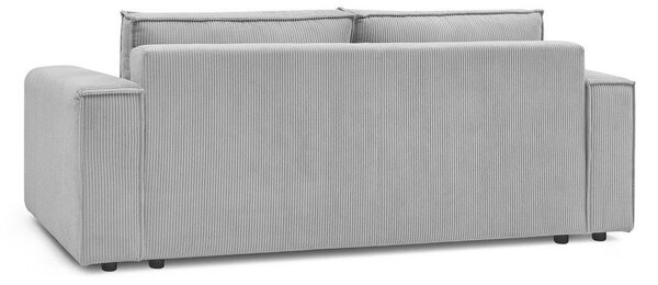 Svijetlo siva sklopiva sofa od samta 245 cm Nihad – Bobochic Paris