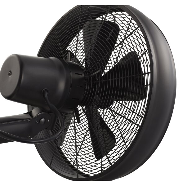 Lucci air 213124 - Zidni ventilator BREEZE 55W/230V crna + DU