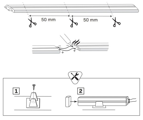 LED Traka NEON 5m LED/48W/24V 4000K IP65