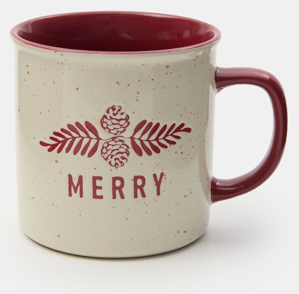 Sinsay - Božićna šalica s natpisom „Merry“