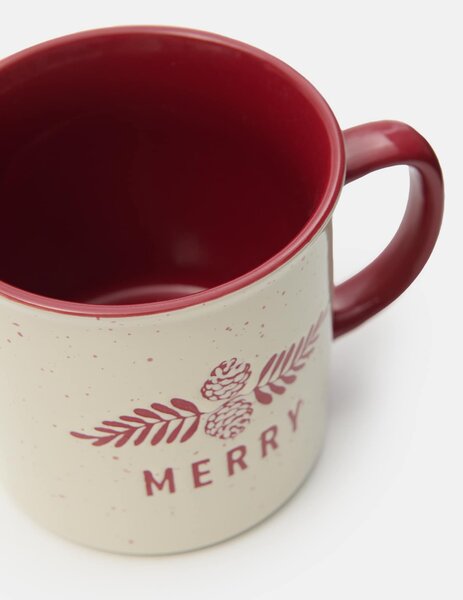 Sinsay - Božićna šalica s natpisom „Merry“