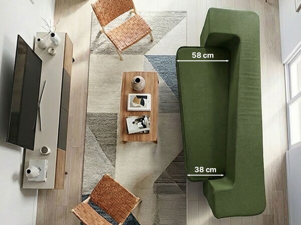 Sklopiva sofa - krevet Dormeo zelena
