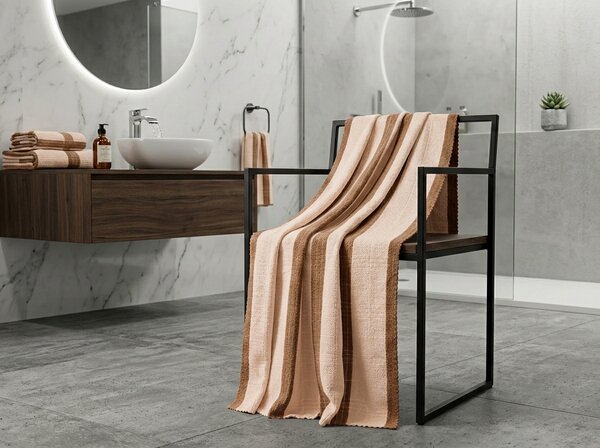 Brzhosušeći ručnik VELMORA 50x100 cm smeđi, 100% mikrovlakana