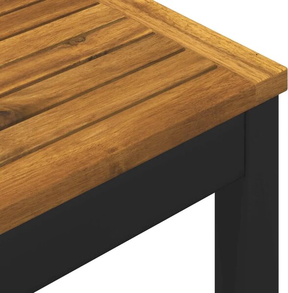 Stol za bar u vrtu Prirodna i crna 141 x 80 5 x 105 cm - Prirodna i crna 141 x 80 5 x 105 cm