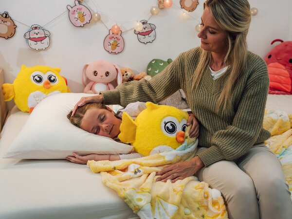 Emotivna sovica Warm Hug Dormeo žuta Srećka