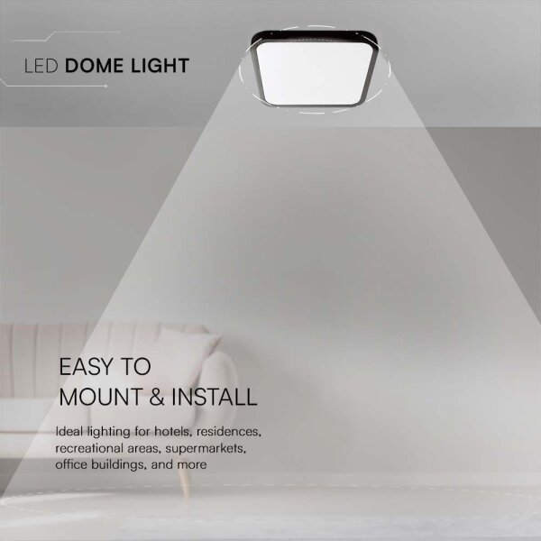 LED Stropna svjetiljka za kupaonicu LED/18W/230V 4000K IP44 crna