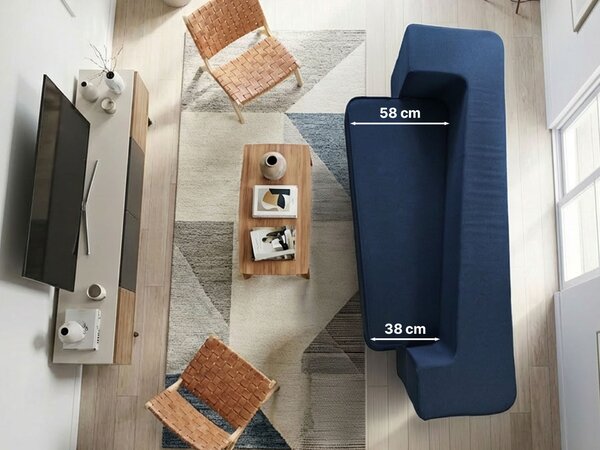 Sklopiva sofa - krevet Dormeo plava