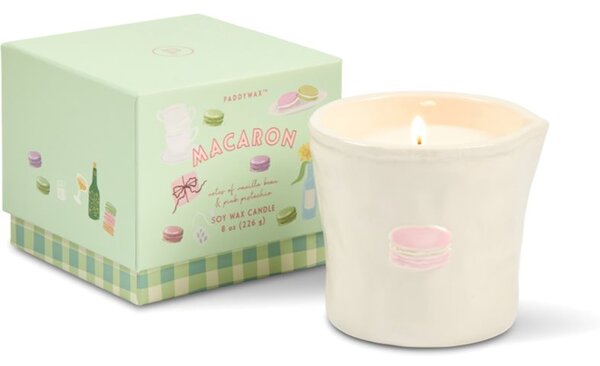 Paddywax Bistro Macaron mirisna svijeća od keramike 226 g