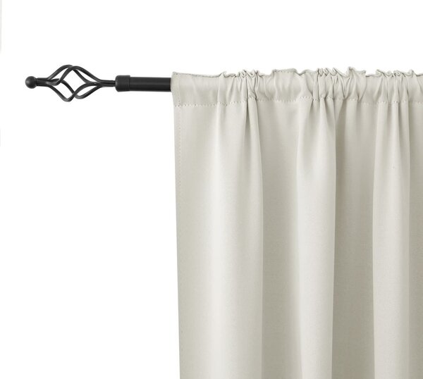 Bijelo-krem zavjesa OXFORD 140x250 cm Sistem za vješanje: Metalni prstenovi