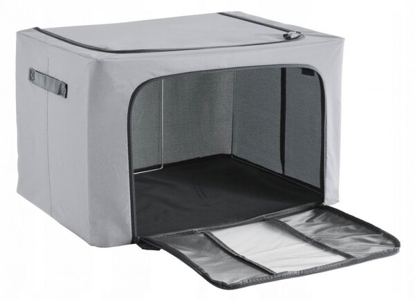 Organizator za posteljinu TIDARO 39x40x49 cm, sivi