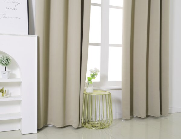 Zavjesa OXFORD 140x270 cm, bež Sistem za vješanje: Traka za nabiranje