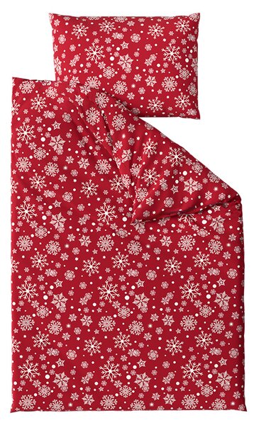 Posteljina od mikrovlakana SNOWFALL crvena Dimenzije posteljine: 70 x 90 cm | 140 x 200 cm