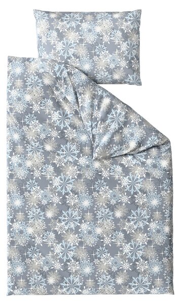 Posteljina od mikrovlakana SNOWFLAKE plavosiva Dimenzije posteljine: 70 x 90 cm | 140 x 200 cm