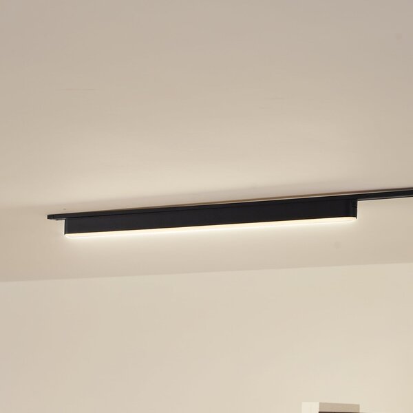 Lindby LED traka 48 V Lumaro, crna, 20W, plastična, prigušljiva, prigušiva, Crno, Dnevni boravak/blagovaonica, Plastika