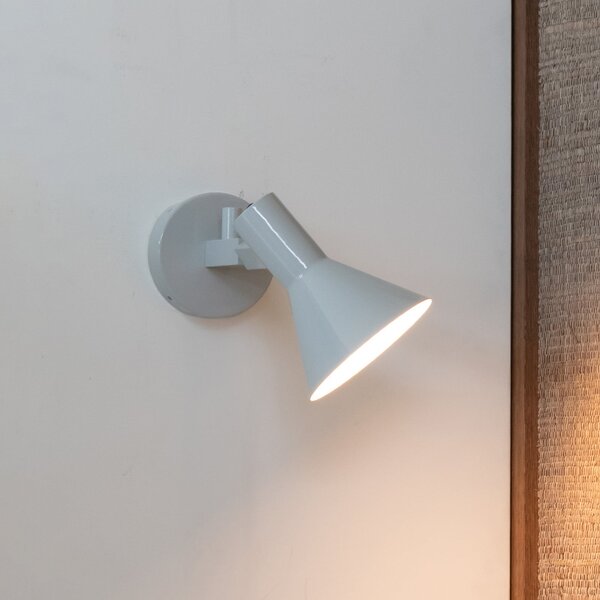 IT´S ABOUT ROMI IT'S Zidna lampa Stavanger svijetlosiva, utikač, 20 cm, Sivo, Područje hodnika, Metal