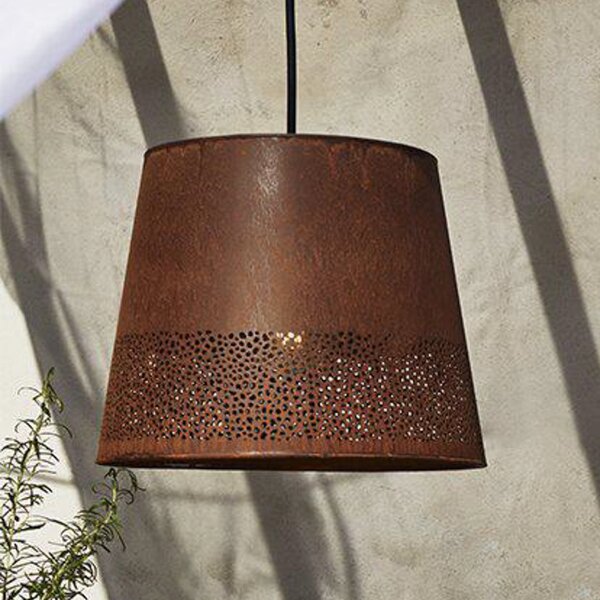 PR Home Corta viseća lampa, boje hrđe, utikač, Ø 38 cm, E27, Smeđa / hrđa, Dnevni boravak/blagovaonica, Metal