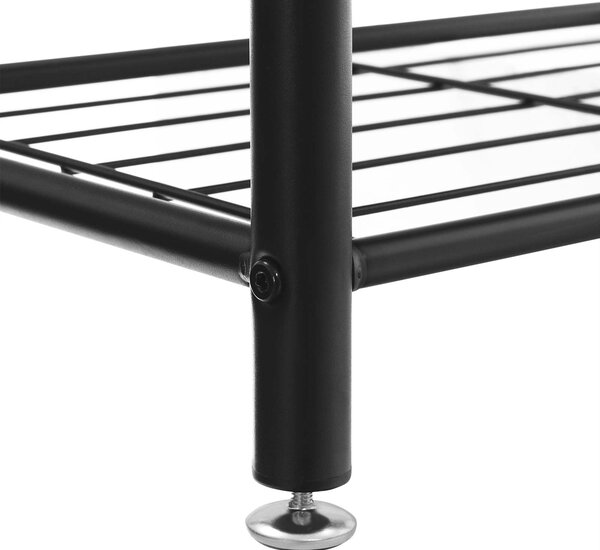 Metalna zidna vješalica za predsoblje TAYLOR 72x175 cm, crna/rustikalno smeđa