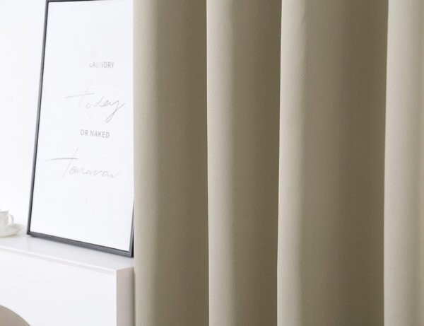 Zavjesa OXFORD 140x250 cm, svijetlo bež boje Sistem za vješanje: Traka za nabiranje