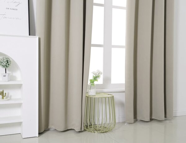Zavjesa OXFORD 140x250 cm, svijetlo bež boje Sistem za vješanje: Traka za nabiranje